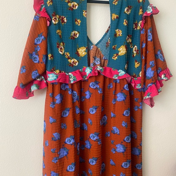 NWT Anthropologie Floral Multicolored Dress - Picture 7 of 9